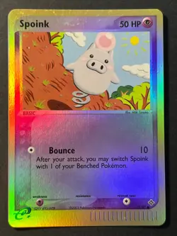 Spoink 73/97 EX Dragon Reverse Holo Pokemon Card Near Mint - - Image 1