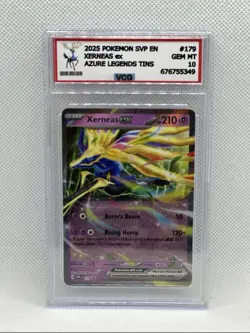 2025 POKEMON SVP PROMO | AZURE LEGENDS XERNEAS EX 179 VCG 10- NO PSA/ BGS - Image 1