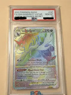 Pokemon Samurott VSTAR 197/189 Rainbow Rare - Astral Radiance - PSA 10 GEM MINT - Image 1