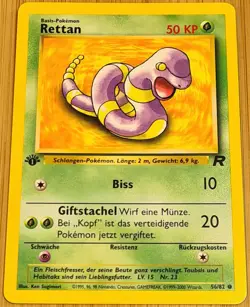 Rettan # 56/82 Common 1.Edition Team Rocket 2000 Pokemon Deutsch Mint - Image 1