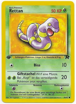 Rettan # 56/82 Common 1.Edition Team Rocket 2000 Pokemon Deutsch Mint - Image 4