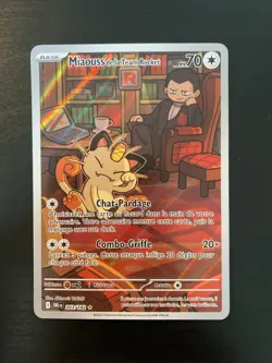 Carte Pokemon : Miaouss de la Team Rocket 203/182 Rivalites Destinees Francaise - Image 1