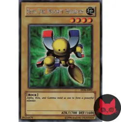 Yugioh Beta The Magnet Warrior DOR-E002 Prismatic Secret Rare NM - Image 1