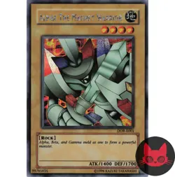 Yugioh Alpha The Magnet Warrior DOR-E001 Prismatic Secret Rare NM - Image 1