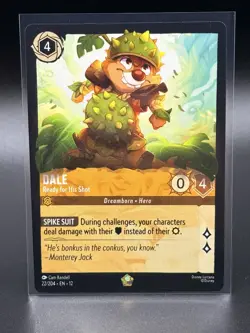 Disney Lorcana Wilds Unknown - "DALE" Ready for His Shot Legendary #22/204 - Image 1