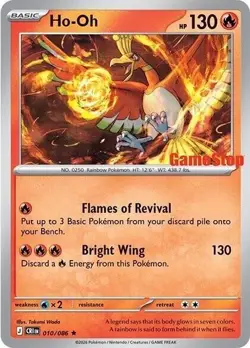 Ho-Oh - (Gamestop Exclusive) 010/086 SEALED Promo Pokemon Card - Image 2