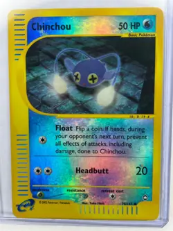 Pokemon Card - Chinchou 070/147 Aquapolis Reverse Holo - Image 1