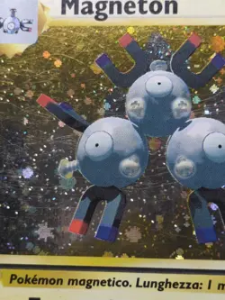 Magneton 9/102 French Base Set Holo Pokemon Card Rare Lightly Played 1st Edition - Image 2
