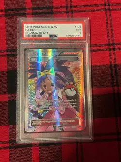 PSA 7 Iris Full Art Ultra Rare Trainer Card #101/101 Plasma Blast English 🌀 - Image 1