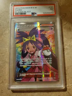 PSA 7 Iris Full Art Ultra Rare Trainer Card #101/101 Plasma Blast English 🌀 - Image 3