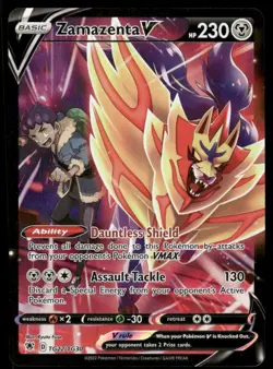 Pokemon Cards Zamazenta V TG22/TG30 Astral Radiance Trainer Gallery Holo NM - Image 1