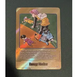 Bandai Dragon Ball Super Card Game Bulma Gold Energy Marker Foil Card E-56 - Image 1