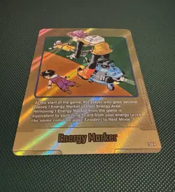 Bandai Dragon Ball Super Card Game Bulma Gold Energy Marker Foil Card E-56 - Image 3