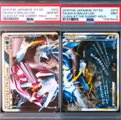 PSA 10 9 Palkia 072/080 Dialga 073/080 Legend Holo 1st ED Pokemon Card Japanese - Image 1