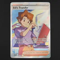 Pokemon TCG Card Bill's Transfer 194/165 S&V 151 Ultra Rare Full Art - NM - Image 1
