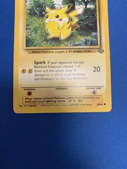 Pikachu 60/64 Jungle Non Holo Pokemon Card LP-NM - Image 3
