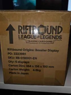 Riftbound: Origins League of Legends TCG Booster Box English SEALED Case - Image 2