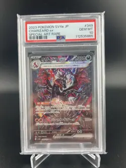 PSA 10 Charizard ex SAR 349/190 sv4a Shiny Treasure Japanese Pokemon Card - Image 1
