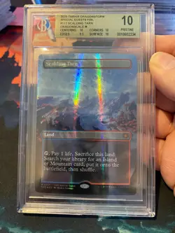 MTG Tarkir Dragonstorm Scalding Tarn Dragonscale BGS 10 - Image 1