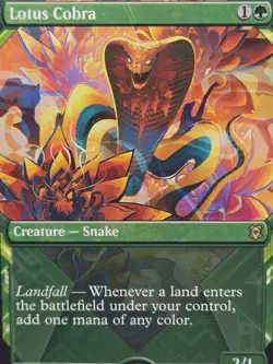 Lotus Cobra Showcase Frame ZNR Near Mint Rare Landfall Zendikar Rising MTG - Image 1