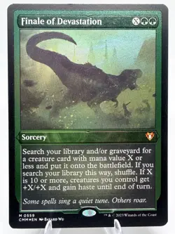 Finale of Devastation FOIL ETCHED Commander Master MTG NM 0559 - Image 1