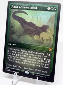 Finale of Devastation FOIL ETCHED Commander Master MTG NM 0559 - Image 2