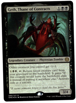 Geth, Thane of Contracts 095/271 Rare Foil All Will Be One MTG Near Mint - Image 1
