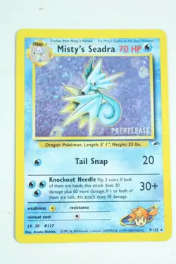 Misty's Seadra Pokemon Card Holo WOTC 1999-2000 9/132 - Image 1