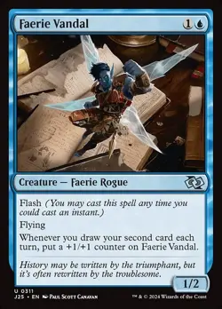 Faerie Vandal x4 4x Foundations Jumpstart J25 NM MTG - Image 1