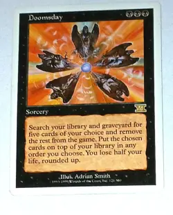 Magic the Gathering * MTG * 1 x Doomsday * Sixth * LP - Image 1