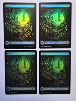 4x Forest (266) - Foil - Full Art - Wilds of Eldraine - Near Mint - MTG - Image 1