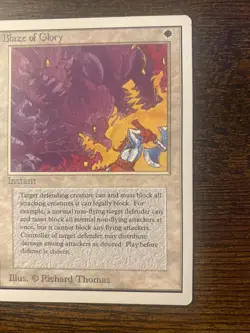 MTG magic cards 1x Blaze of Glory Unlimited Moderate Play, English - Image 3