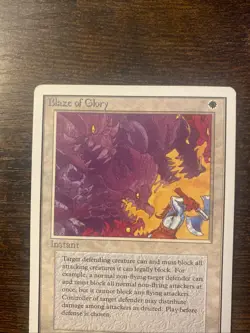 MTG magic cards 1x Blaze of Glory Unlimited Moderate Play, English - Image 4