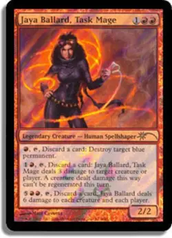 Heavy Play, English MTG Foil Jaya Ballard, Task Mage - Walmart Promo Unique & Mi - Image 1