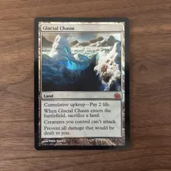 MTG Glacial Chasm Foil Magic The Gathering Card - Image 1