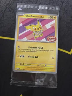Pikachu Berkemaja Batik 190/SV-P Pokemon Indonesia Journey Promo - (Sealed) - Image 1