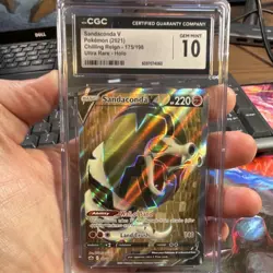 Sandaconda V Pokemon TCG Chilling Reign 175/198 Ultra Rare Holo CGC 10 2021 - Image 1