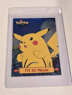 Pokemon Topps - TV2 #25 Pikachu Foil - Series 1 Blue Label - Image 5