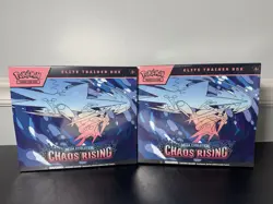 Pokemon Mega Evolution Chaos Rising Elite Trainer Box Sealed X2 - Image 1