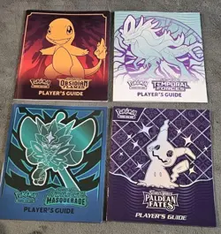 Lot of 4 Pokemon Scarlet & Violet Expansion Game ETB Player's Guides SHIPS FAST - Image 1