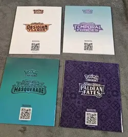 Lot of 4 Pokemon Scarlet & Violet Expansion Game ETB Player's Guides SHIPS FAST - Image 3
