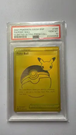 2021 Pokemon SWSH Black Star Promos Poke Ball #SWSH146 PSA 10 GEM MINT - Image 1