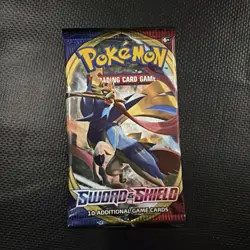 Pokemon TCG Sword and Shield Base Set Booster Pack Random Artwork 1x - Image 1