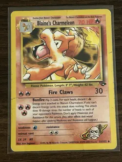 Wizards of the Coast Blaine's Charmeleon 31/132 Gym Challenge Uncommon 70HP - Image 3