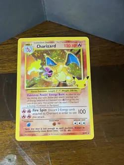 CHARIZARD 4/102 Celebrations: Classic Collection 25th Ann Pokemon NEAR MINT - Image 2