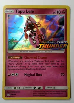 Tapu Lele SM152 NM Holo Discontinued Fairy Lost Thunder Black Star Pokemon Promo - Image 1