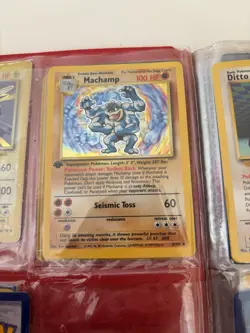 Pokemon TCG Machamp Holo Rare 1st Edition Base Set 8/102 - Image 2