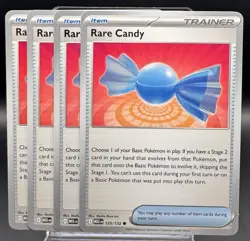 4x Rare Candy 125/132 Mega Evolution Pokemon TCG Playset NM - Image 1