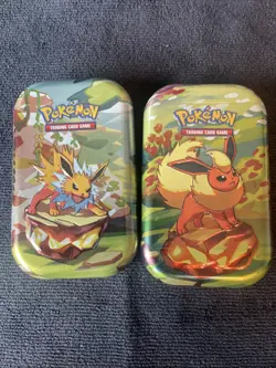 (2)Pokemon Prismatic Evolutions Mini Tin X2 FACTORY SEALED Brand New - Image 1
