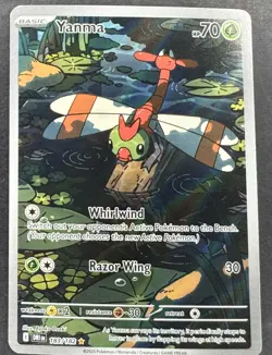 Yanma 183/182 NM SV10 Destined Rivals Pokemon TCG Illustration Rare Holo - Image 1